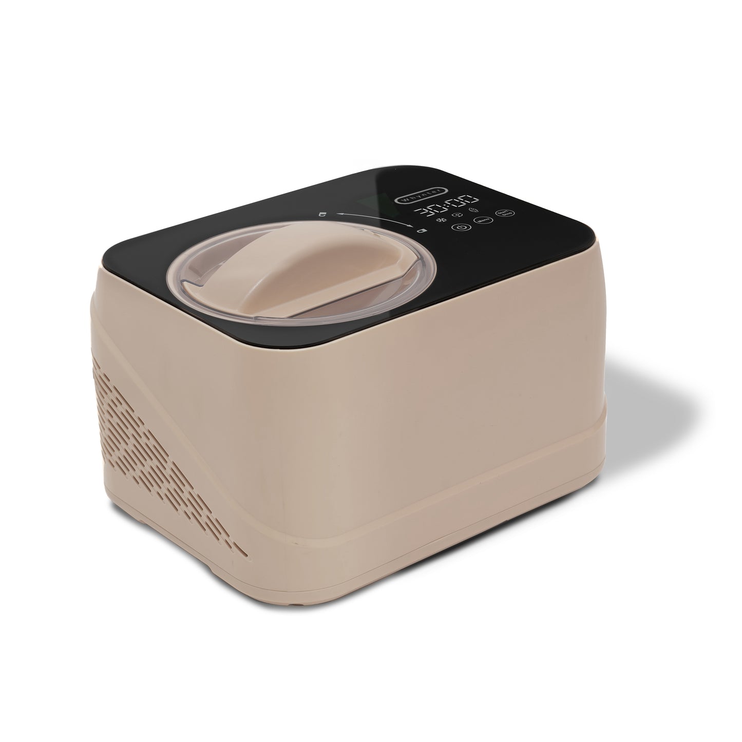 Whynter Compact Ice Cream Maker 0.8 Quart – Taupe Latte, Stainless Steel Bowl