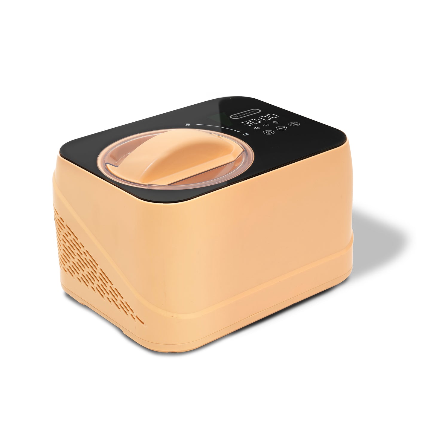 Whynter Compact Ice Cream Maker 0.8 Quart – Honey Peach, Stainless Steel Bowl