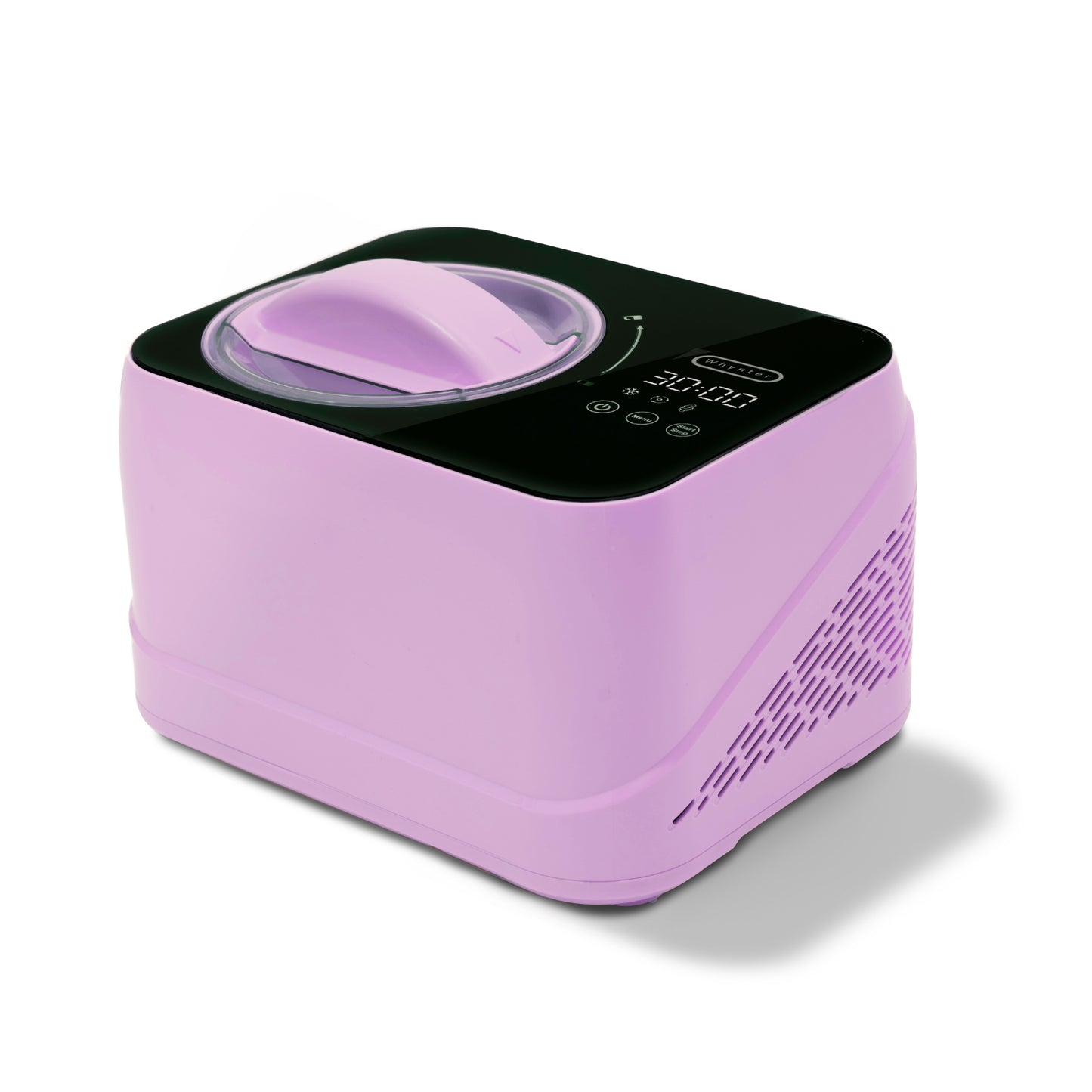 Whynter ICM-080-LH compact 0.8 Qt compressor ice cream maker in Lilac Haze with LCD timer