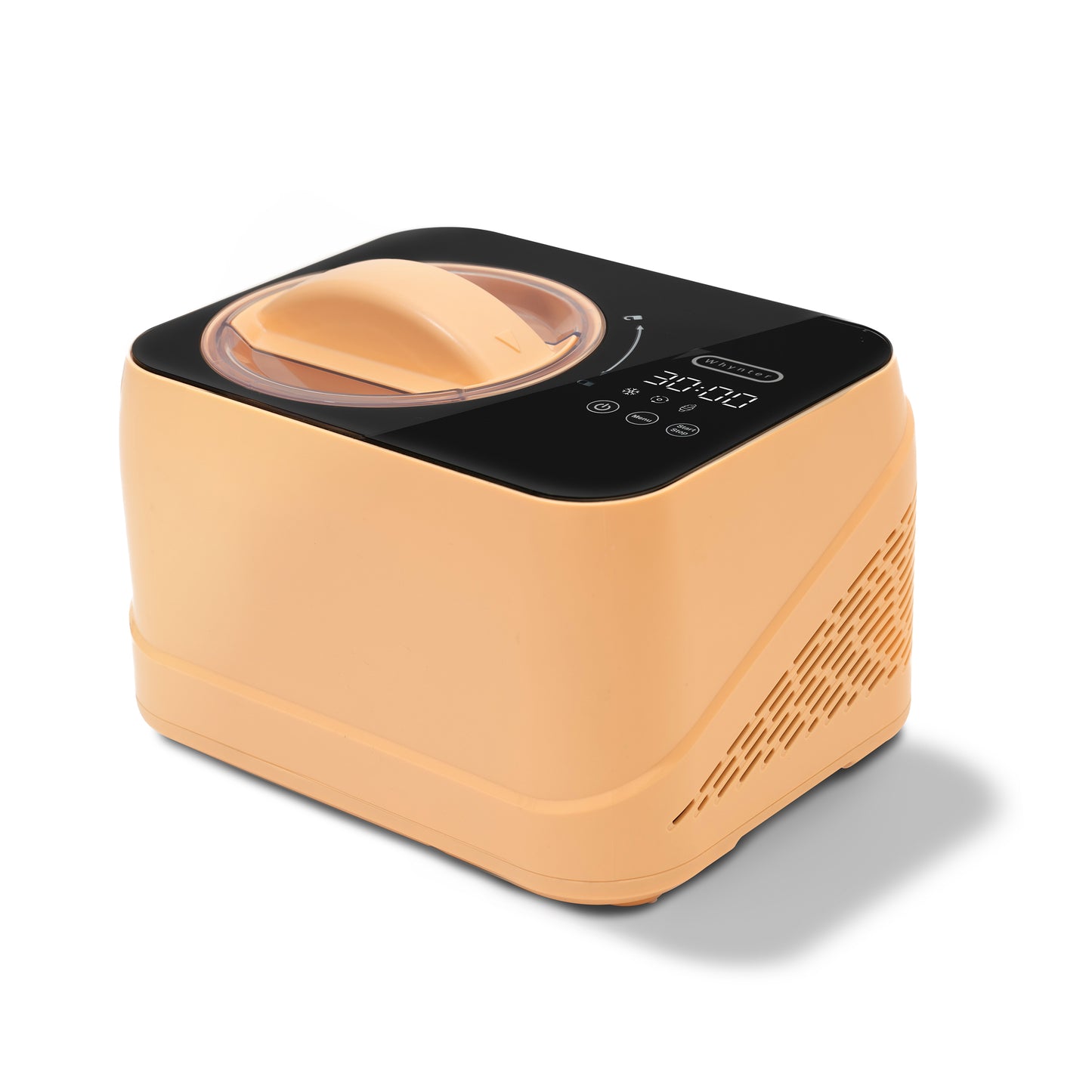Whynter Compact Ice Cream Maker 0.8 Quart – Honey Peach, Stainless Steel Bowl