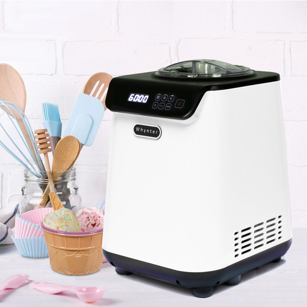 Whynter ICM‑128WS Upright Automatic Ice Cream Maker 1.28 Qt White Edition