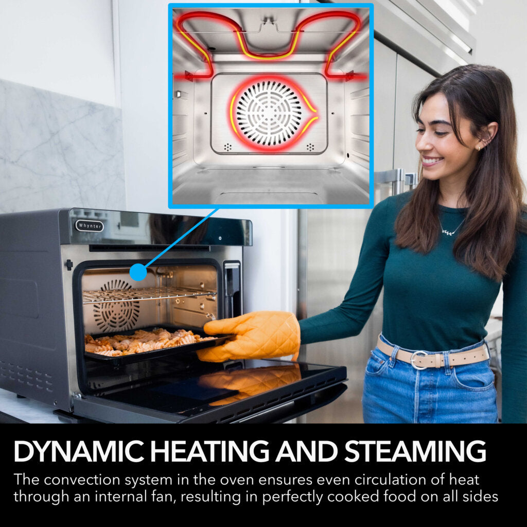 Whynter TSO-488GB Grande 40-Quart Multi-Function Countertop Oven – Steam, Air Fry, Bake & More in One Smart Appliance