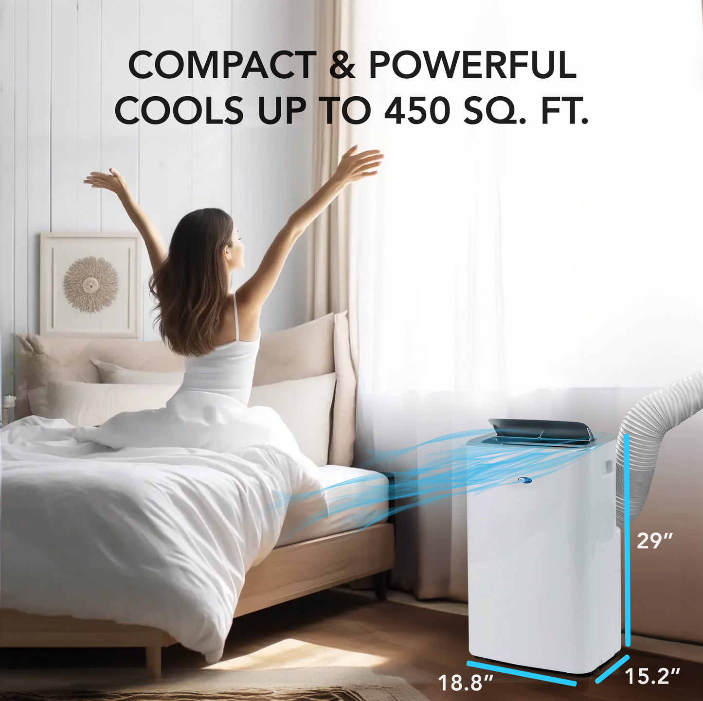 Whynter ARC-1050XP Portable Air Conditioner 13,500 BTU – WiFi, Dehumidifier | Cools Up to 500 sq. ft.