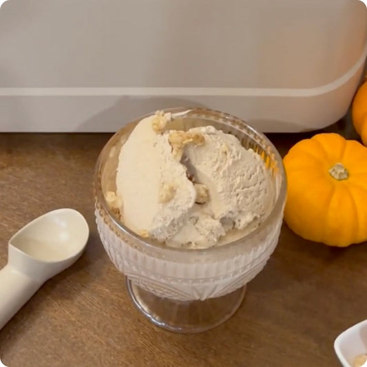 Pumpkin Spice Cold Brew Ice Cream with Maple Marshmallows & Maple Pecan Granola Recipe