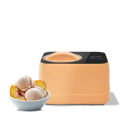 Whynter Compact Ice Cream Maker 0.8 Quart – Honey Peach, Stainless Steel Bowl