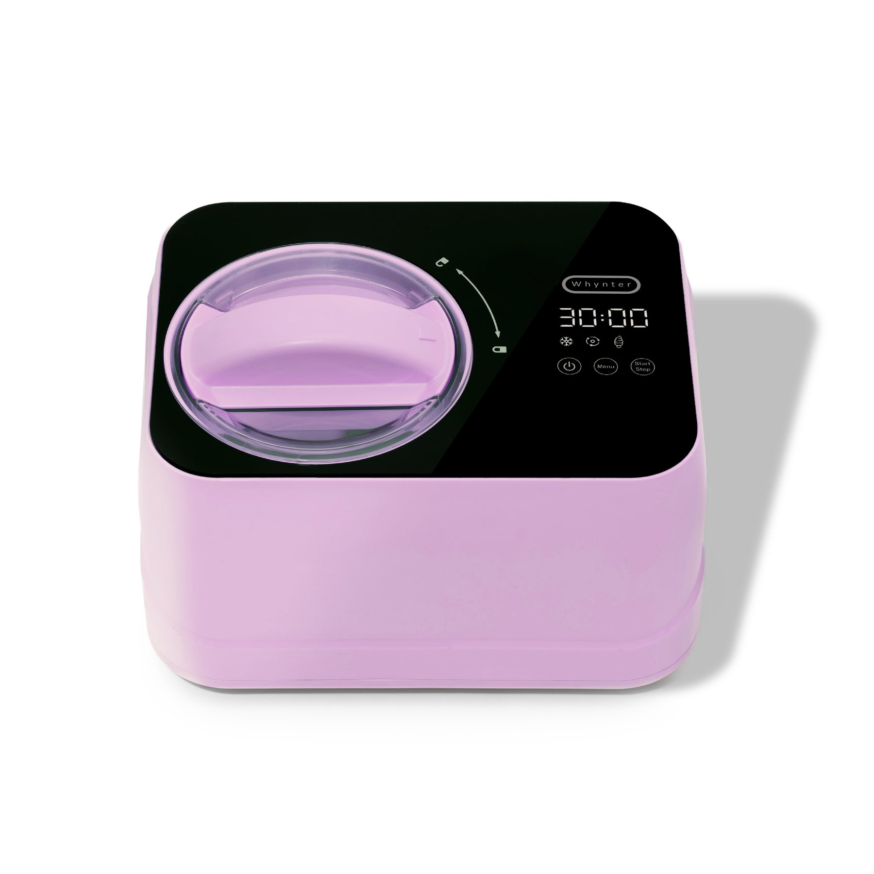 Whynter ICM-080-LH compact 0.8 Qt compressor ice cream maker in Lilac Haze with LCD timer