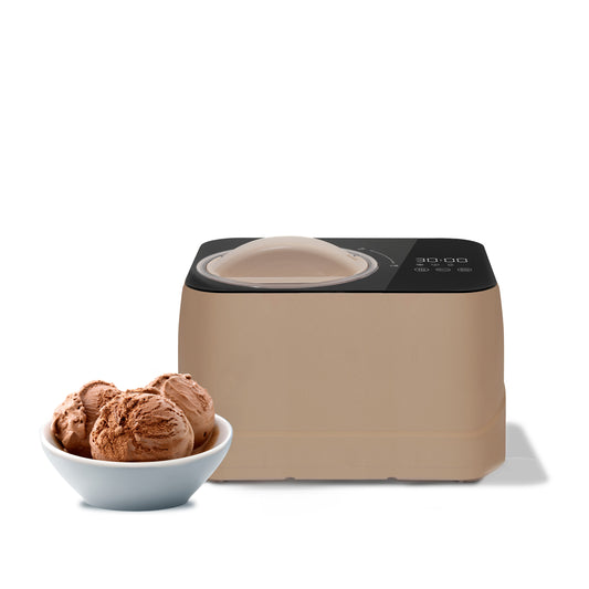 Whynter Compact Ice Cream Maker 0.8 Quart – Taupe Latte, Stainless Steel Bowl