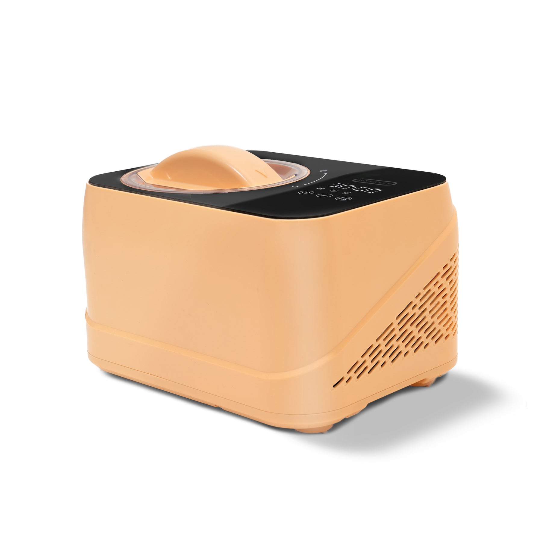 Whynter ICM-080-HP compact 0.8 Qt compressor ice cream maker in Honey Peach with LCD timer