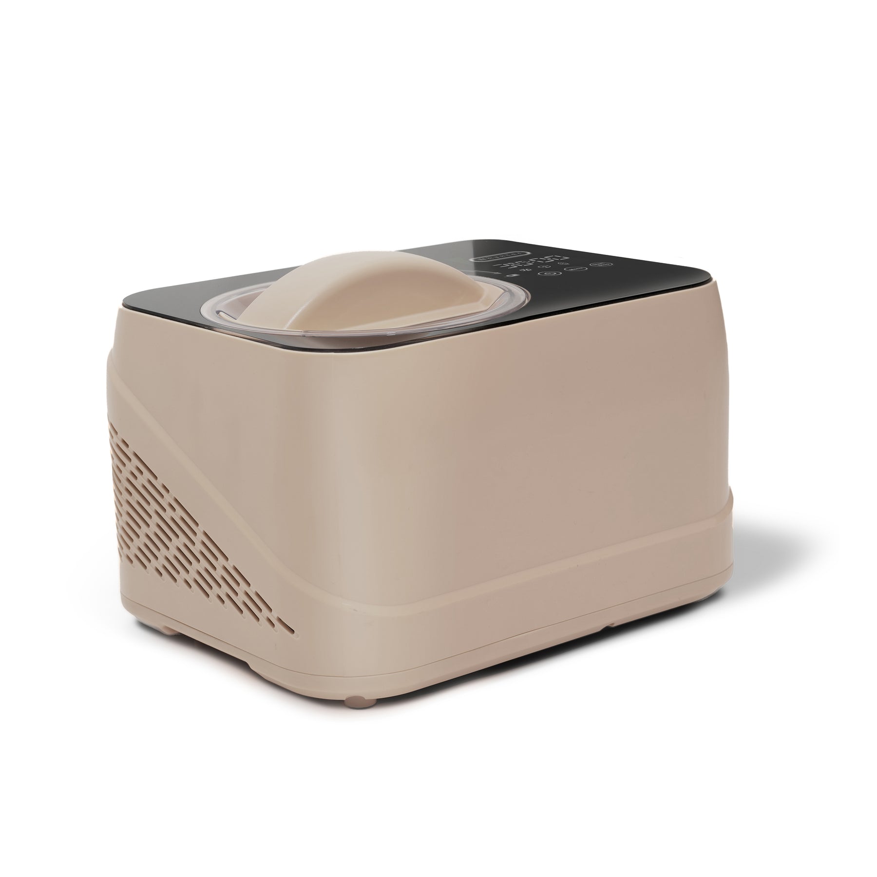 Whynter ICM-080-TL compact 0.8 Qt compressor ice cream maker in taupe latte with LCD timer