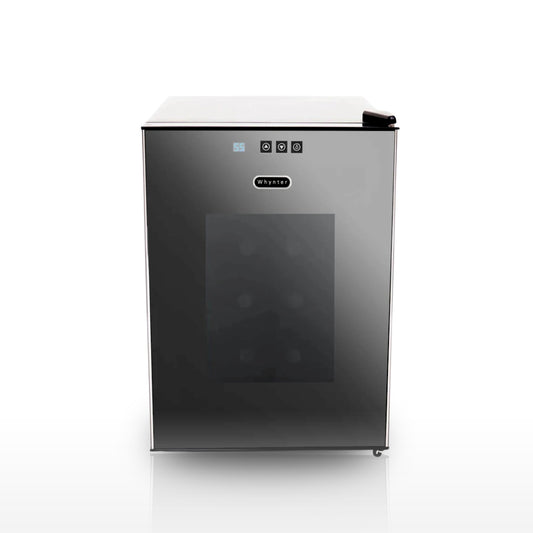 Whynter WC‑201TD 20‑Bottle Thermoelectric Wine Cooler – Mirror Glass Door, Freestanding