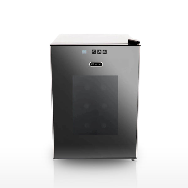 Whynter WC‑201TD 20‑Bottle Thermoelectric Wine Cooler – Mirror Glass Door, Freestanding