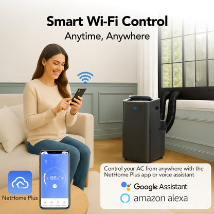Whynter ARC-1280MX NEX Inverter 12800 BTU (10000 BTU SACC) Portable Air Conditioner Dual Hose Cooling