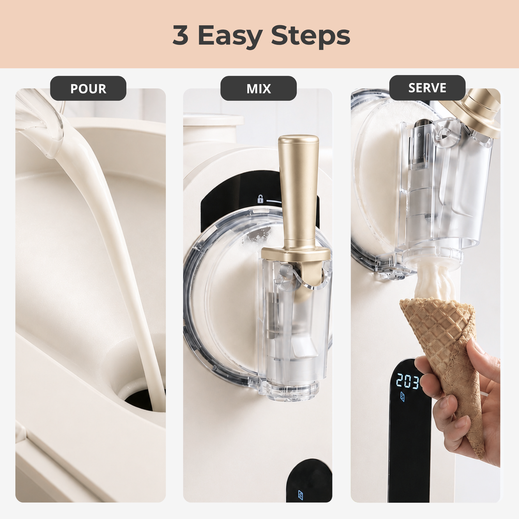 Whynter 7-in-1 Soft Serve Ice Cream Maker & Slushy Machine with Built-In Compressor | ICS-167GW