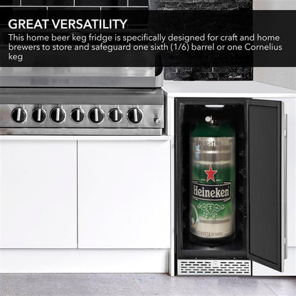 Whynter BEF-286SB 2.9 cu ft Beer Keg Froster – Built-In/Free-Standing