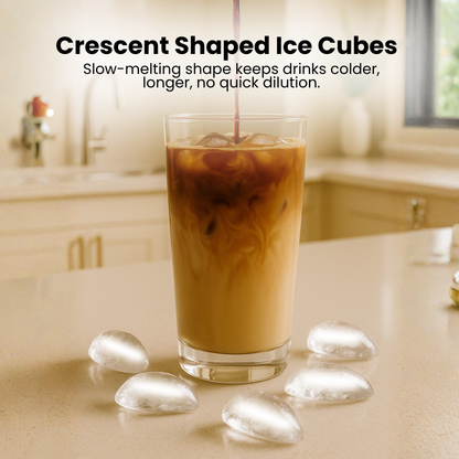 Whynter UIM‑155 15 in. 12 lbs Built-In Ice Maker Crescent-Shaped Ice Energy Star in Stainless Steel