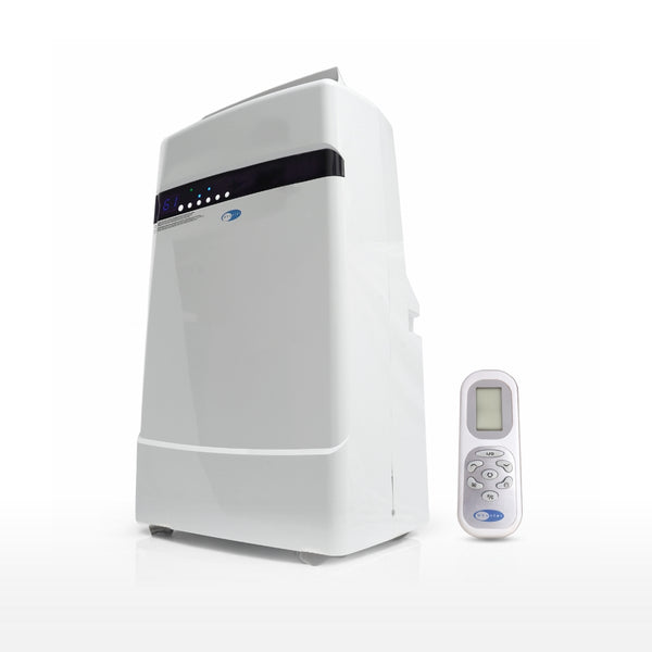 Whynter ARC-12SD 12,000 BTU Dual Hose Portable Air Conditioner with Dehumidifier & Fan – Activated Carbon Filter, Auto Drain, Cools Up to 400 sq. ft. (White)