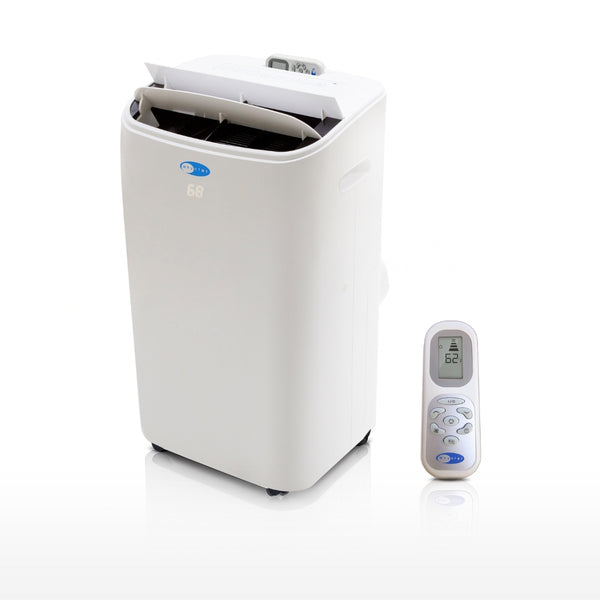 Whynter ARC-147WF 10,000 (DOE) BTU Portable Air Conditioner Cools 500 sq. ft. w/Dehumidifier, Remote and HEPA Filter, White
