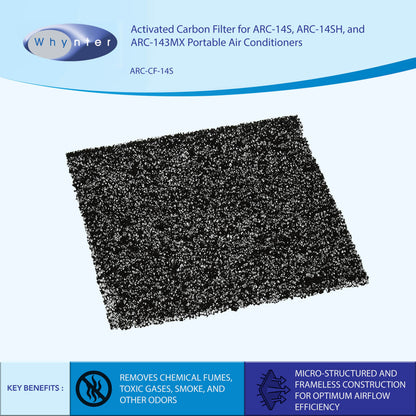 Whynter Activated Carbon Filter for Models ARC-14S, ARC-14SH, ARC-143MX