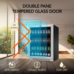 Whynter 182-Can Built-In Beverage Fridge | BBR-148SB