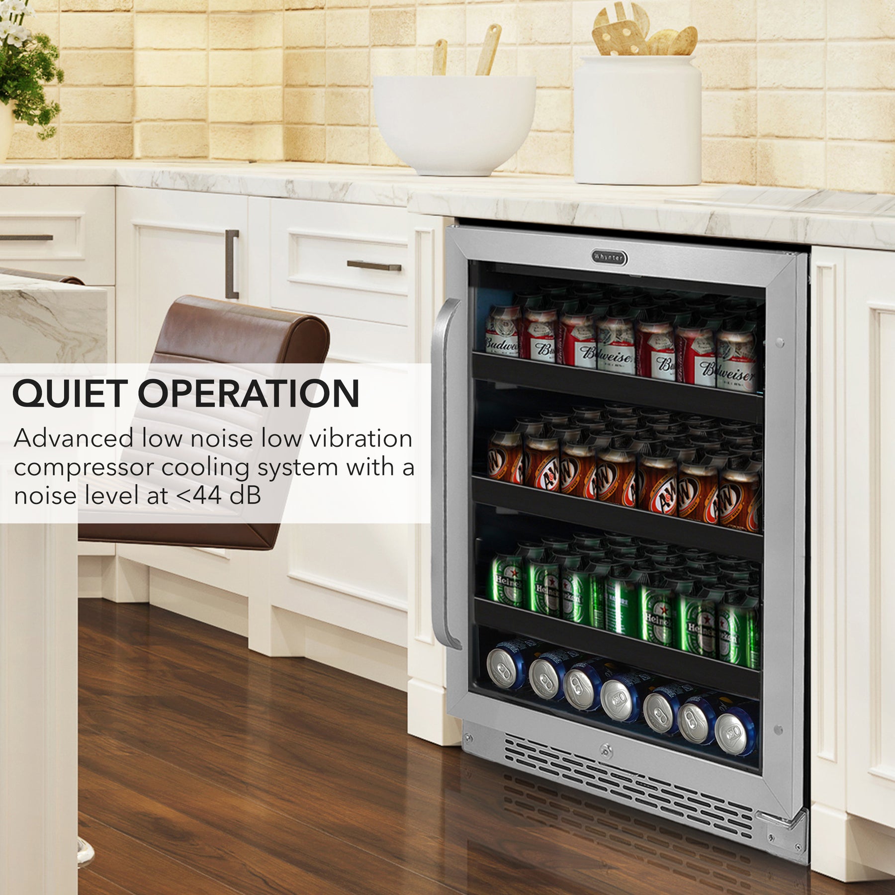 Whynter 182-Can Built-In Beverage Fridge | BBR-148SB