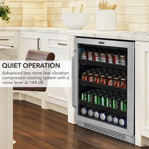 Whynter 182-Can Built-In Beverage Fridge | BBR-148SB