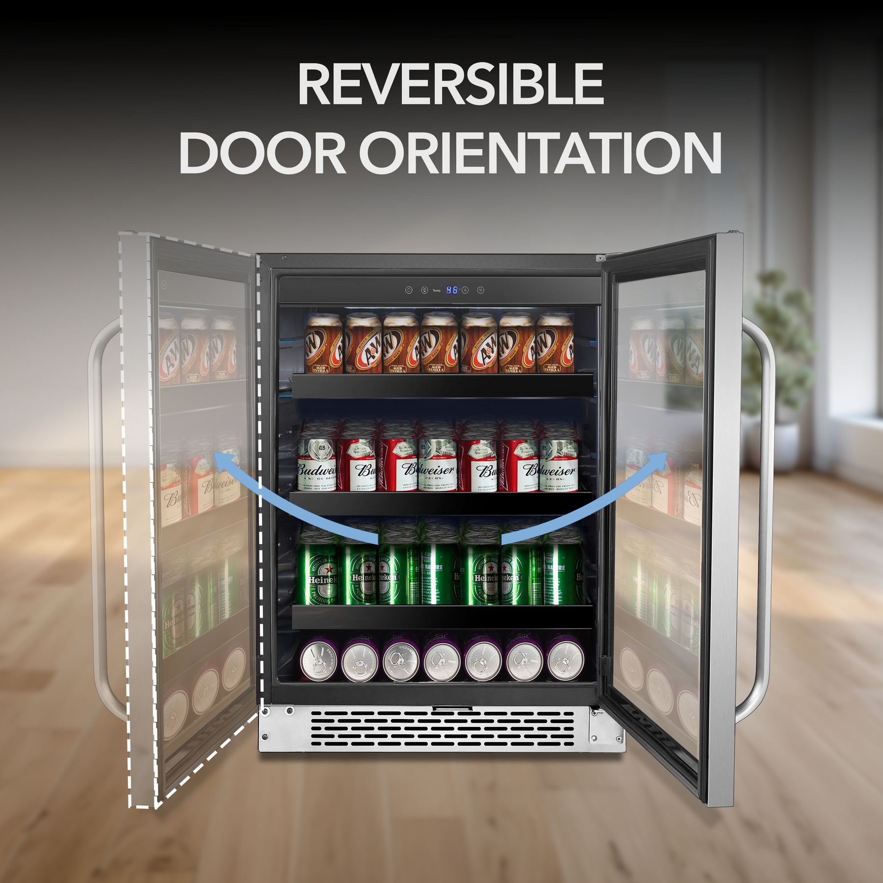 Whynter 182-Can Built-In Beverage Fridge | BBR-148SB