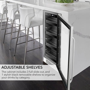 Whynter 76-Can Built-In Beverage Fridge | BBR-638SB