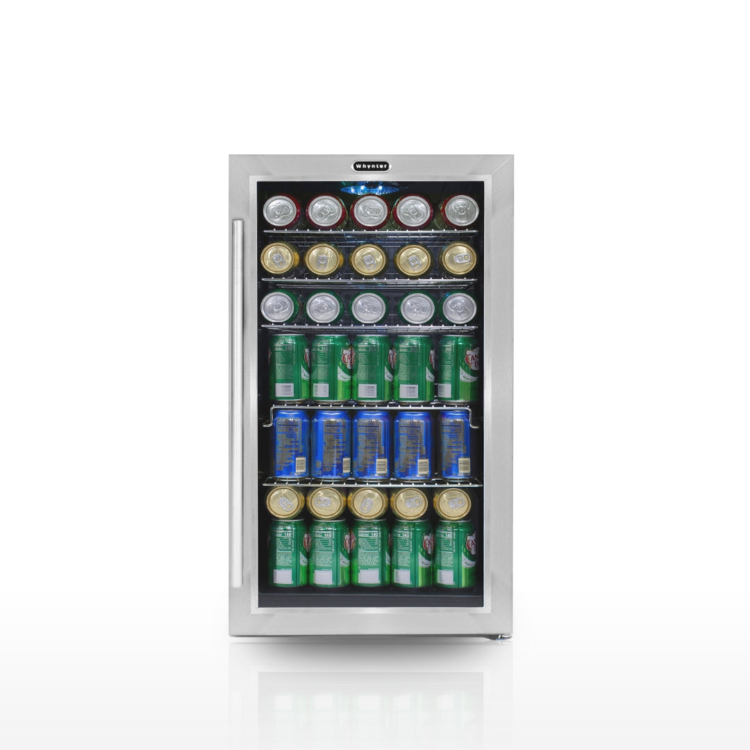 Whynter BR‑130SB 127‑Can Stainless Beverage Fridge
