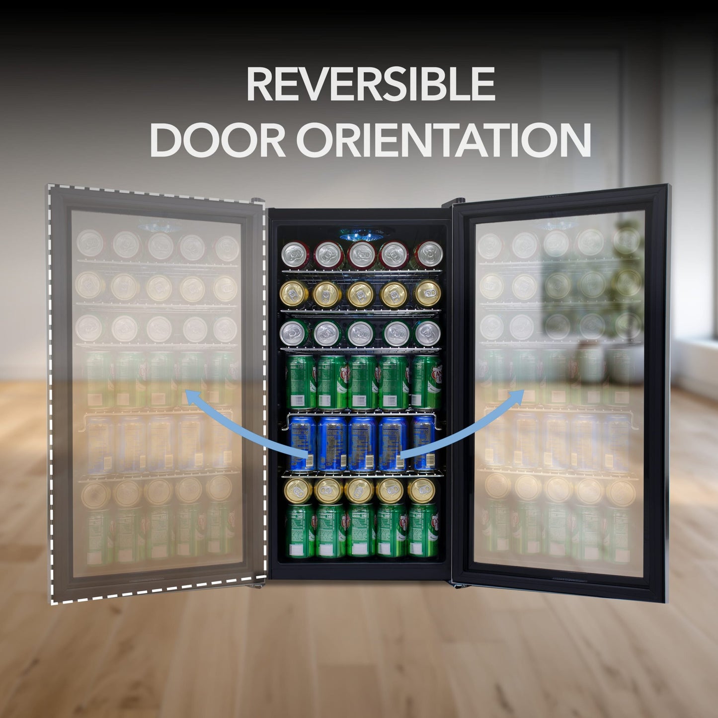 Whynter BR‑130SB 127‑Can Stainless Beverage Fridge