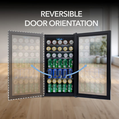 Whynter BR‑130SB 127‑Can Stainless Beverage Fridge