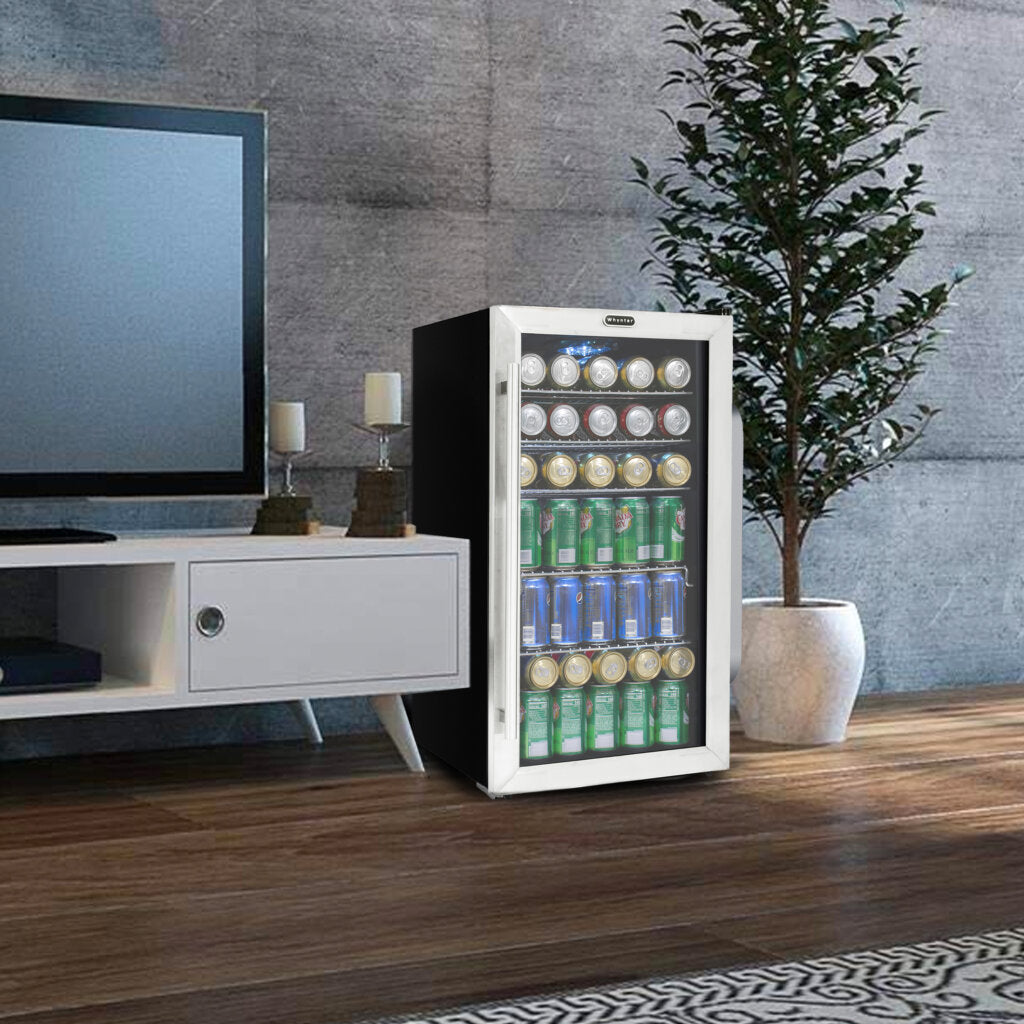 Whynter BR‑130SB 127‑Can Stainless Beverage Fridge