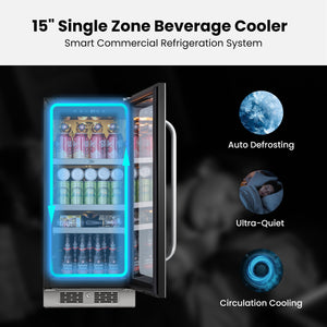 Whynter 128-Can Undercounter Beverage Fridge | BSR-080SB