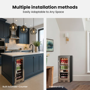 Whynter 128-Can Undercounter Beverage Fridge | BSR-080SB