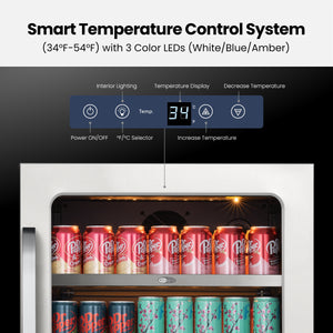 Whynter 166-Can Built-In Beverage Fridge | BSR-140SB