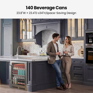 Whynter 166-Can Built-In Beverage Fridge | BSR-140SB