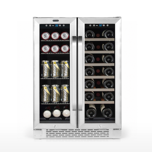 Whynter 24-Inch Built-In Dual Zone Wine & Beverage Refrigerator | BWB-2060FDS