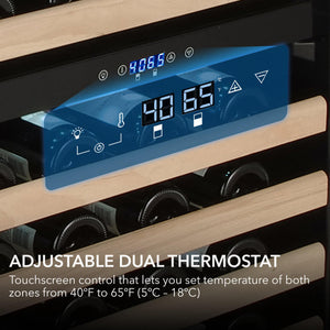 Whynter 164-Bottle Dual Zone Wine Fridge | BWR-1642DZ