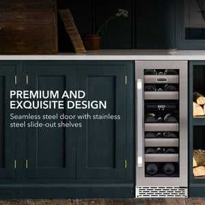 Whynter 17-Bottle Dual Zone Wine Cooler | BWR-171DS