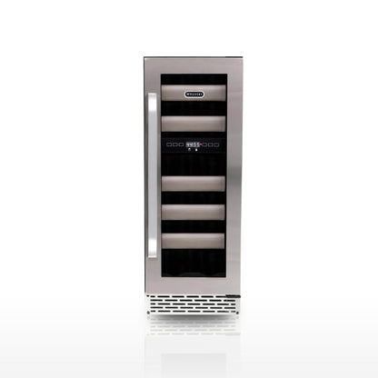 Whynter BWR‑171DS 17‑Bottle Dual Zone Built‑In Wine Cooler – Stainless Steel Trim, Compressor, Dual‑Zone