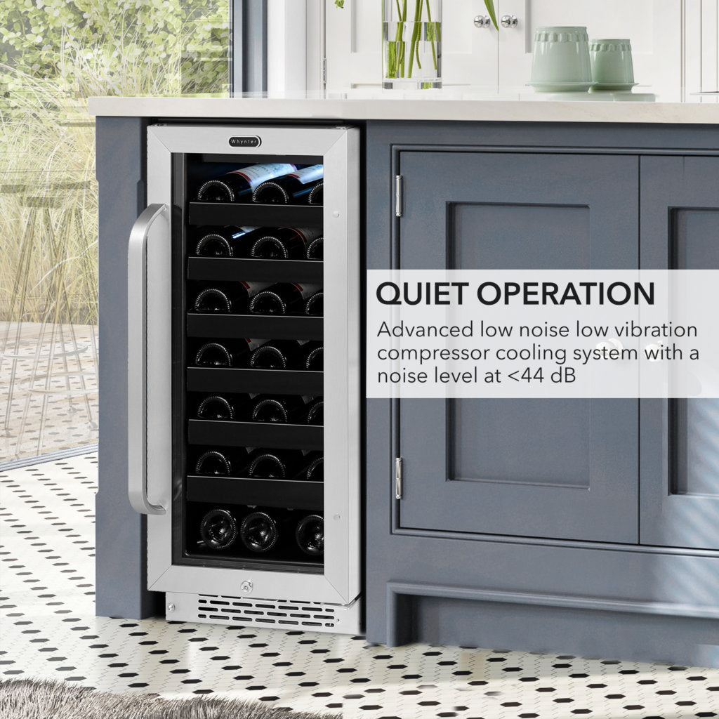 Whynter 33-Bottle Undercounter Wine Fridge | BWR-308SB