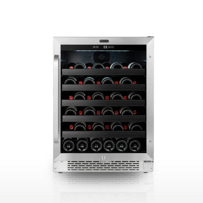 Whynter BWR‑408SB 24″ Built‑In/Undercounter 46‑Bottle Wine Refrigerator – Stainless Steel Trim, Digital Control & Lock