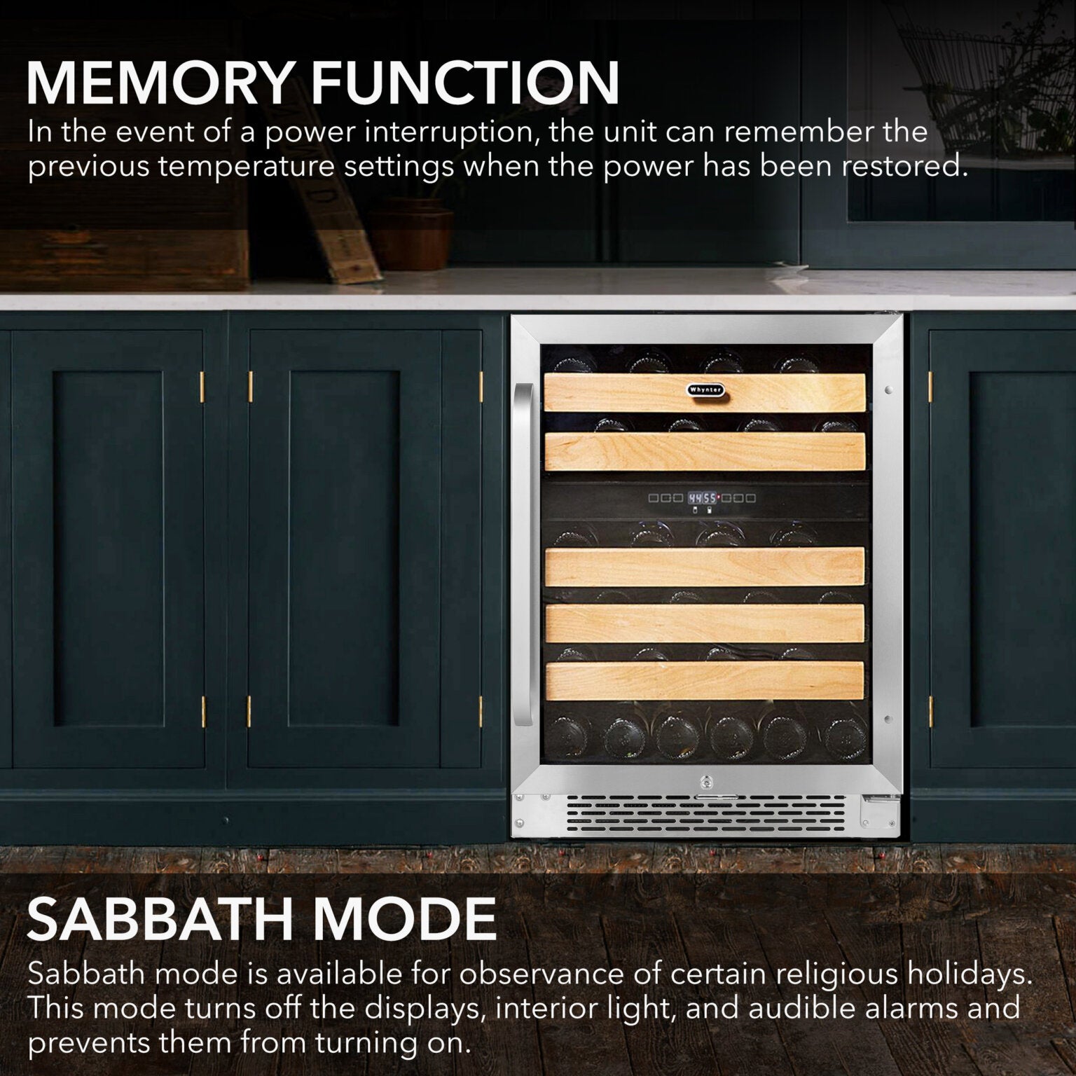 Whynter 46-Bottle Dual Zone Wine Fridge | BWR-462DZ