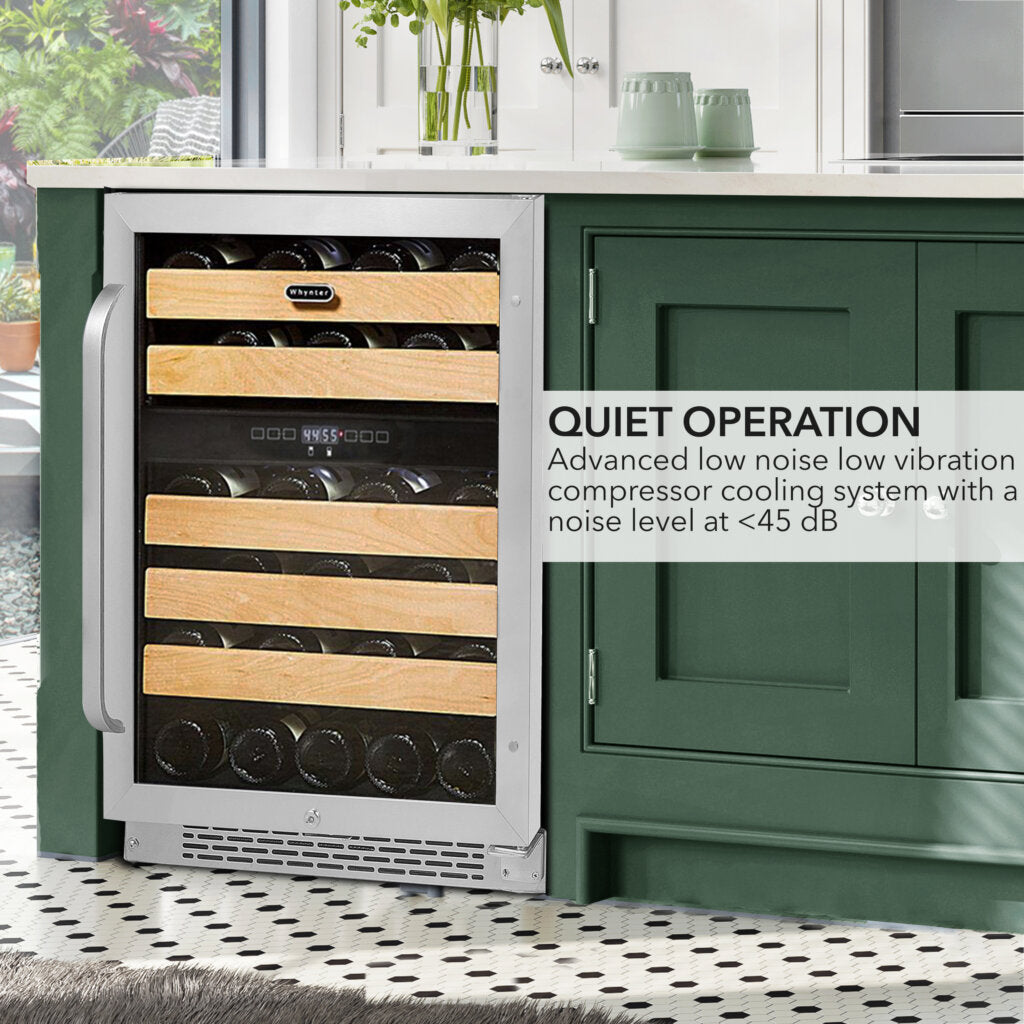 Whynter 46-Bottle Dual Zone Wine Fridge | BWR-462DZ