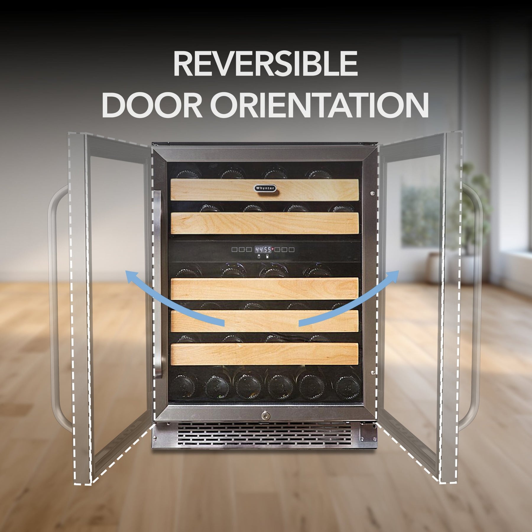 Whynter 46-Bottle Dual Zone Wine Fridge | BWR-462DZ
