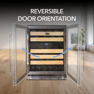 Whynter 46-Bottle Dual Zone Wine Fridge | BWR-462DZ