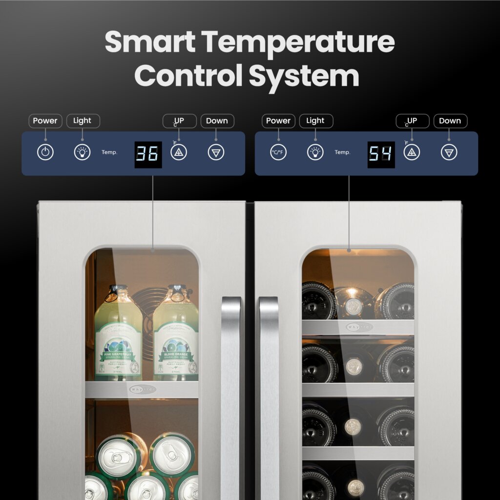 Whynter Dual Zone Wine & Beverage Fridge | BSR-6020FDS