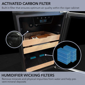 Whynter 4.2 Cu. Ft. Electric Cigar Cooler & Humidor with Humidity & Temperature Control | CHC-421HC
