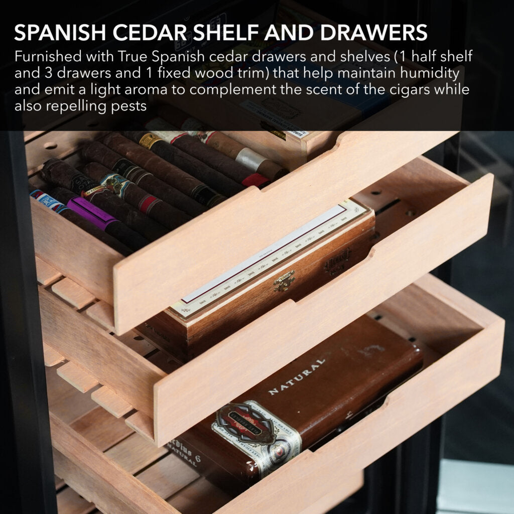 Whynter 4.2 Cu. Ft. Electric Cigar Cooler & Humidor with Humidity & Temperature Control | CHC-421HC