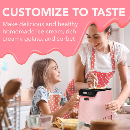 Whynter ICM‑128BPS Upright Automatic Ice Cream Maker 1.28  Qt  Pink Edition