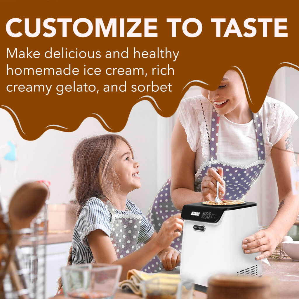 Whynter ICM‑128WS Upright Automatic Ice Cream Maker 1.28  Qt White Edition